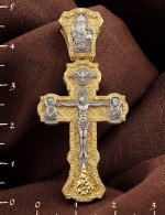 Крест из лимонного золота