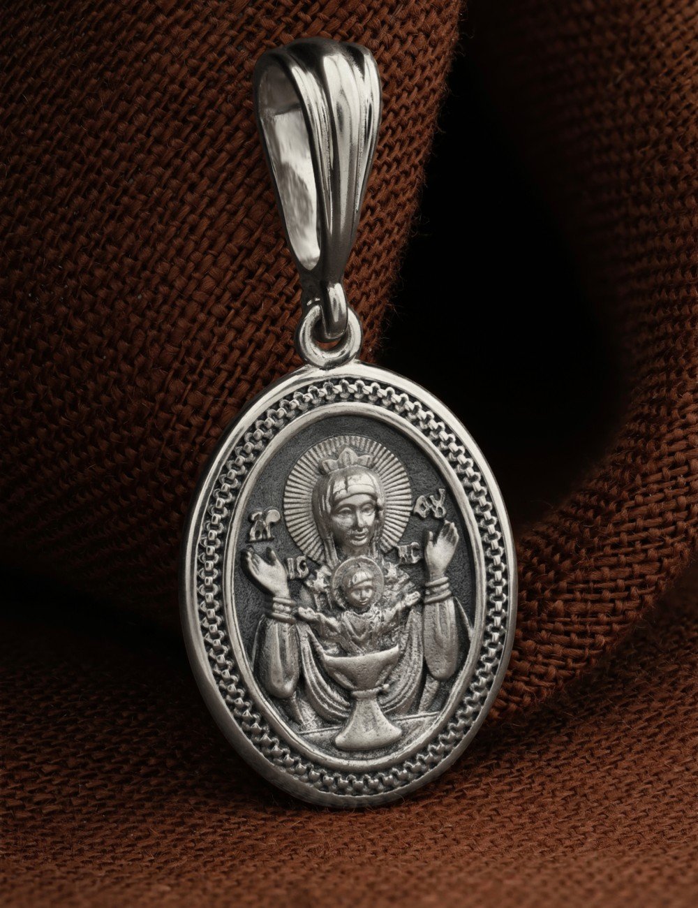 Образок из белого золота