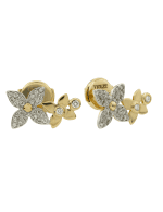 Серьги из лимонного золота c бриллиантами