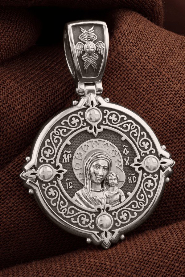 Образок из белого золота