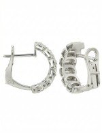 Серьги из белого золота c бриллиантами
