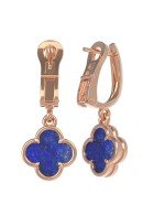 Серьги из золота c лазуритом
