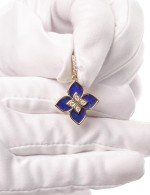 Подвеска из лимонного золота c бриллиантами и лазуритом