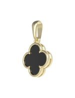 Подвеска из лимонного золота c ониксом