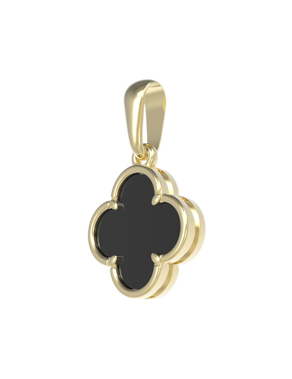 Подвеска из лимонного золота c ониксом