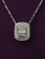 Колье из белого золота c бриллиантами