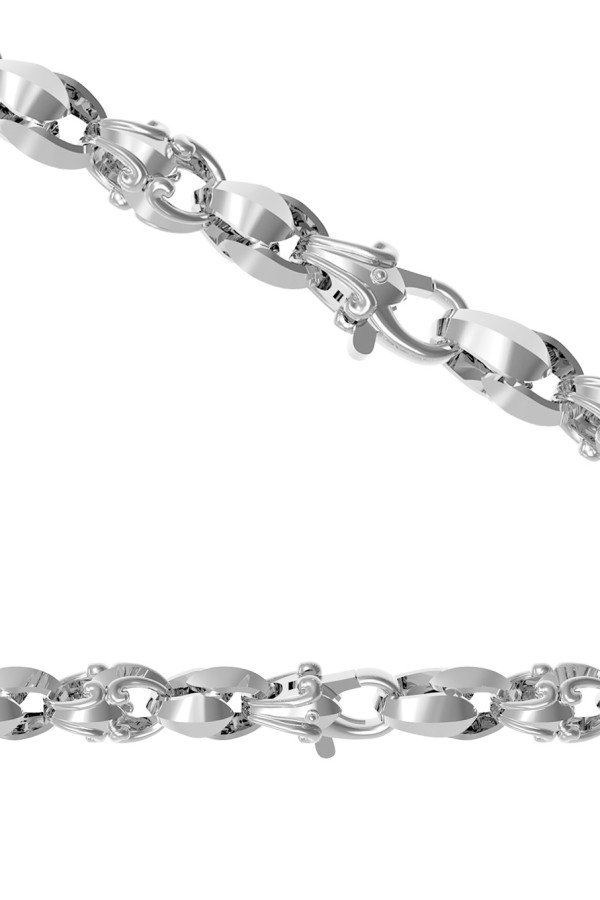 Цепь из белого золота