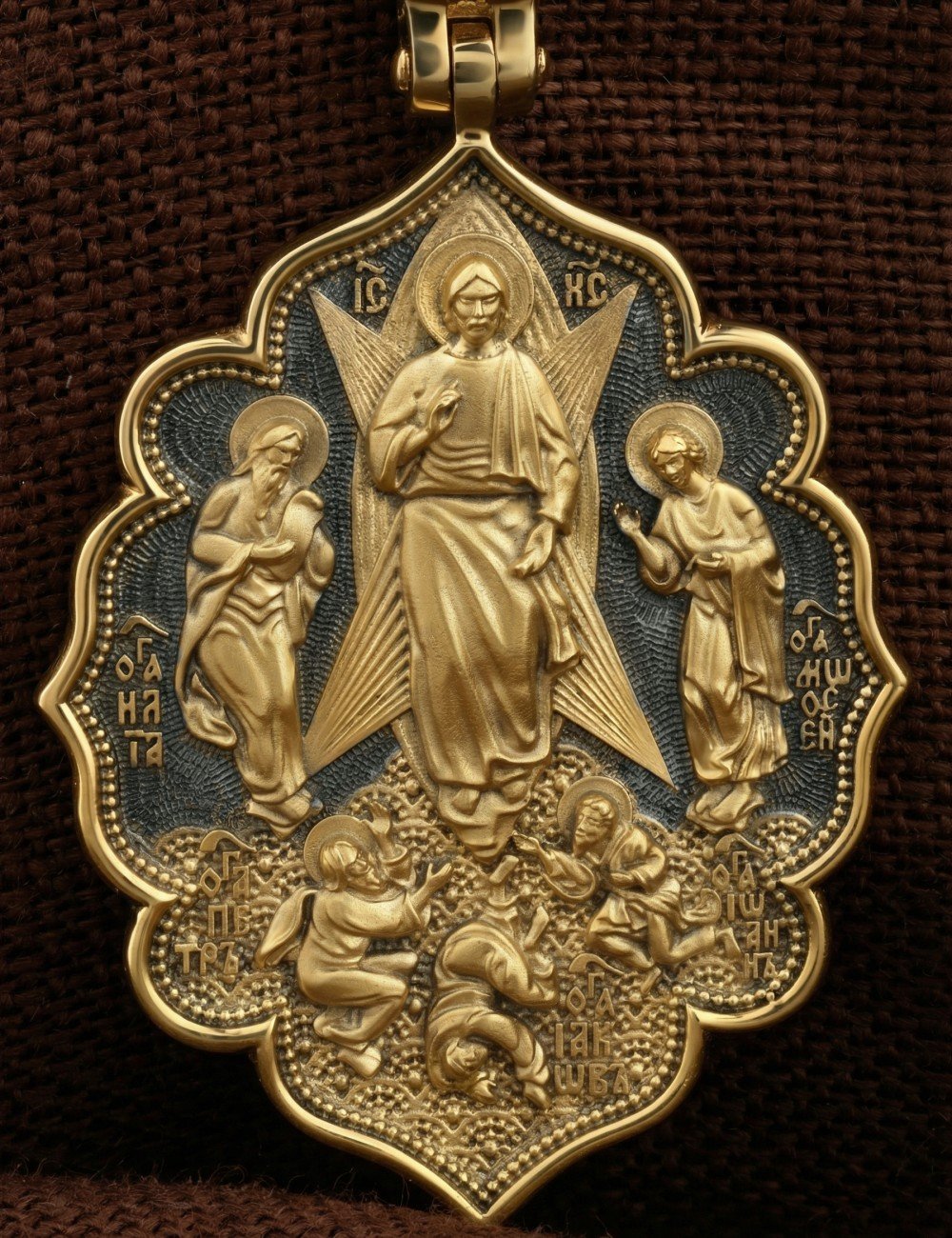 Образок из лимонного золота