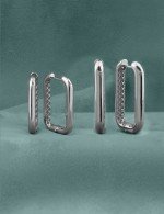 Серьги из белого золота