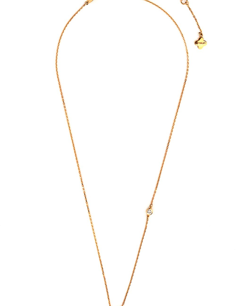 Колье из золота c бриллиантами и лазуритом