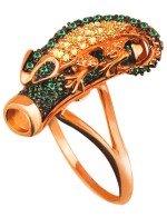 Кольцо из золота c фианитом