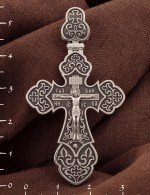 Крест из белого золота