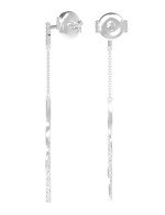 Серьги из белого золота c бриллиантами