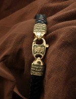 Браслет из лимонного золота c шнурком