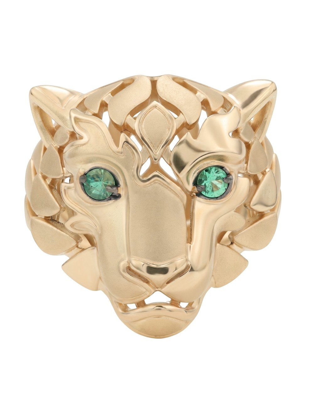 Кольцо из золота c изумрудом и рубином