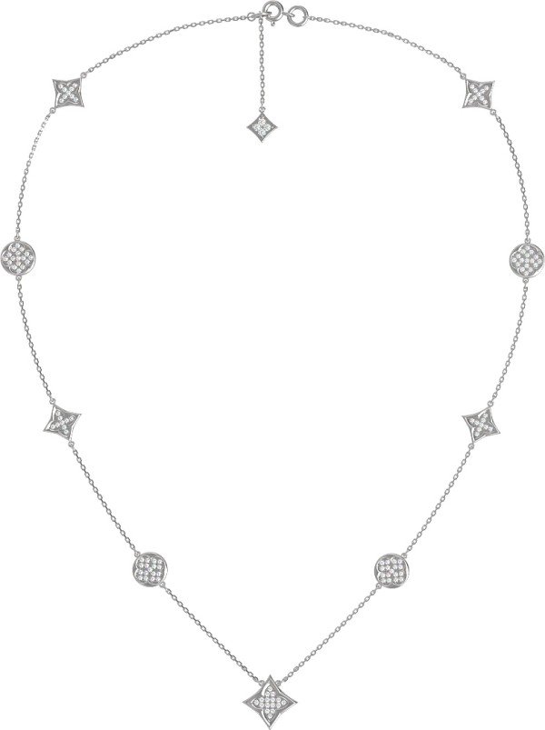 Колье из белого золота c бриллиантами