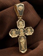 Крест из лимонного золота