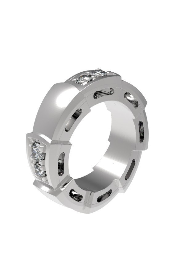 Подвеска из белого золота c бриллиантами