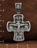 Крест из белого золота
