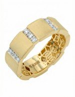 Кольцо из лимонного золота c бриллиантами