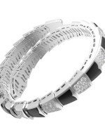 Браслет из белого золота c бриллиантами и ониксом