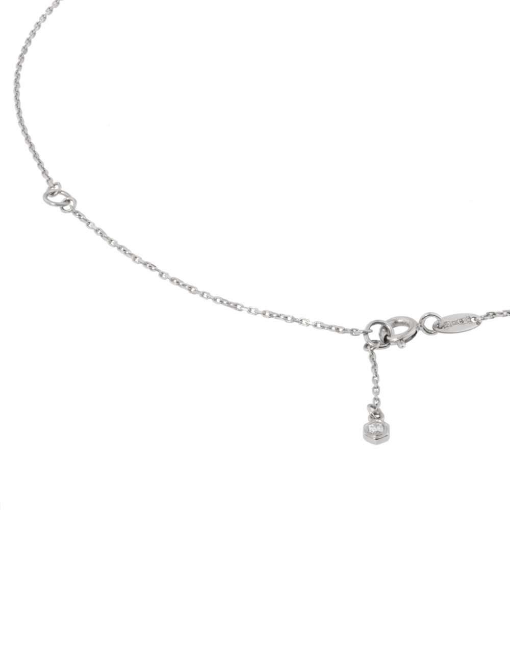 Колье из белого золота c бриллиантами и ониксом