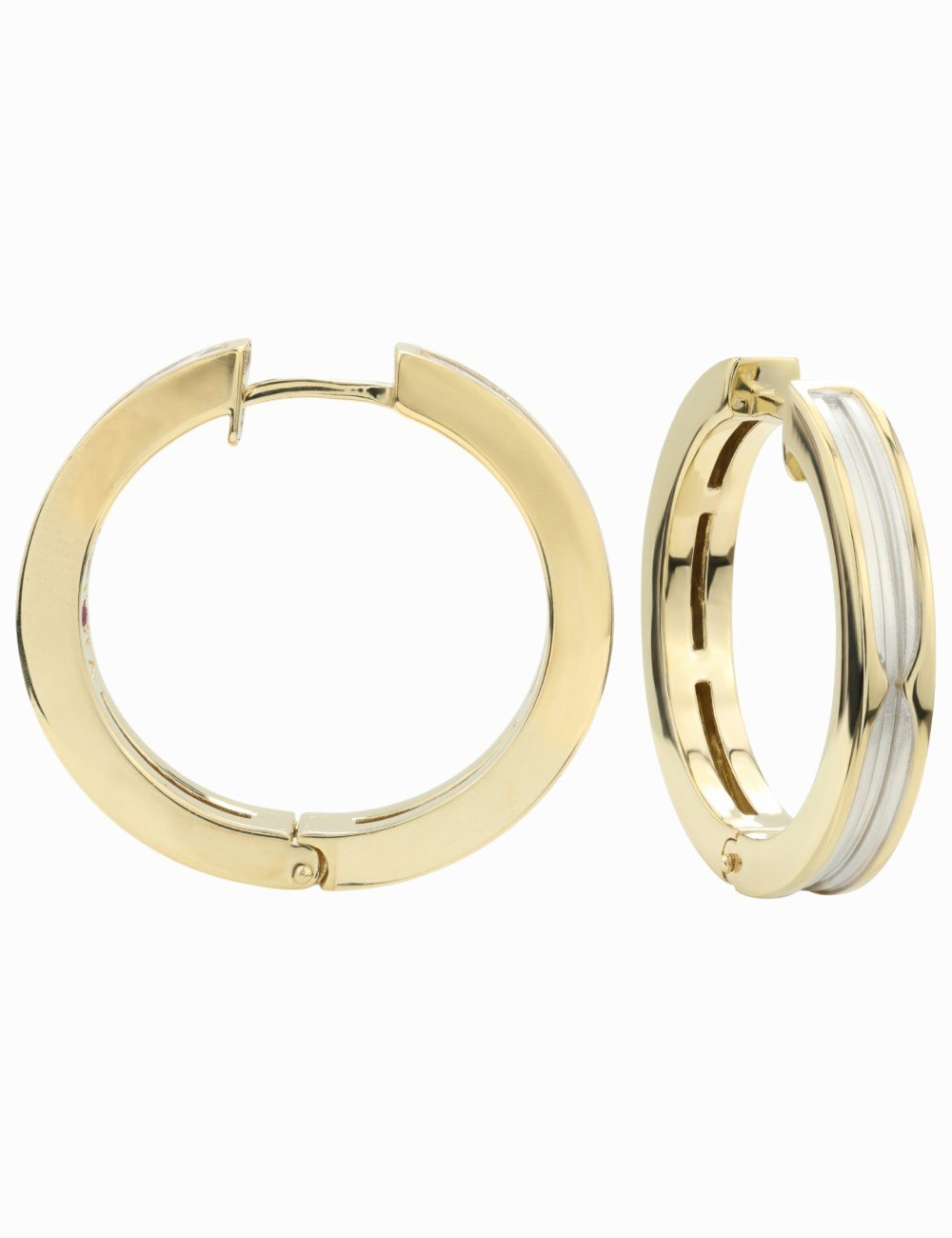 Серьги из лимонного золота c рубином