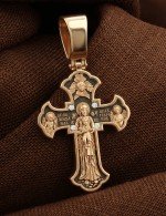 Крест из золота c бриллиантами