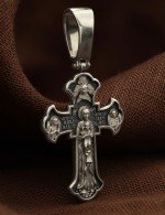 Крест из белого золота