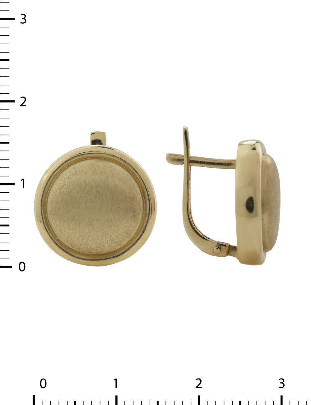 Серьги из лимонного золота