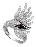 Кольцо из белого золота c фианитом