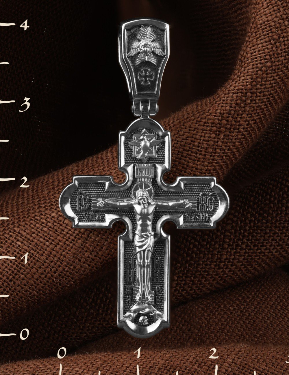 Крест из белого золота