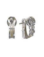 Серьги из белого золота c бриллиантами