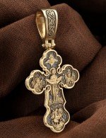 Крест из лимонного золота