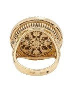 Кольцо из золота c эмалью