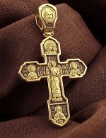 Крест из лимонного золота