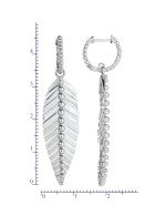 Серьги из белого золота