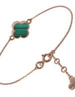 Браслет из золота c малахитом