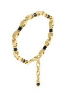 Браслет из лимонного золота c ониксом