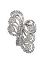 Кольцо из белого золота c бриллиантами