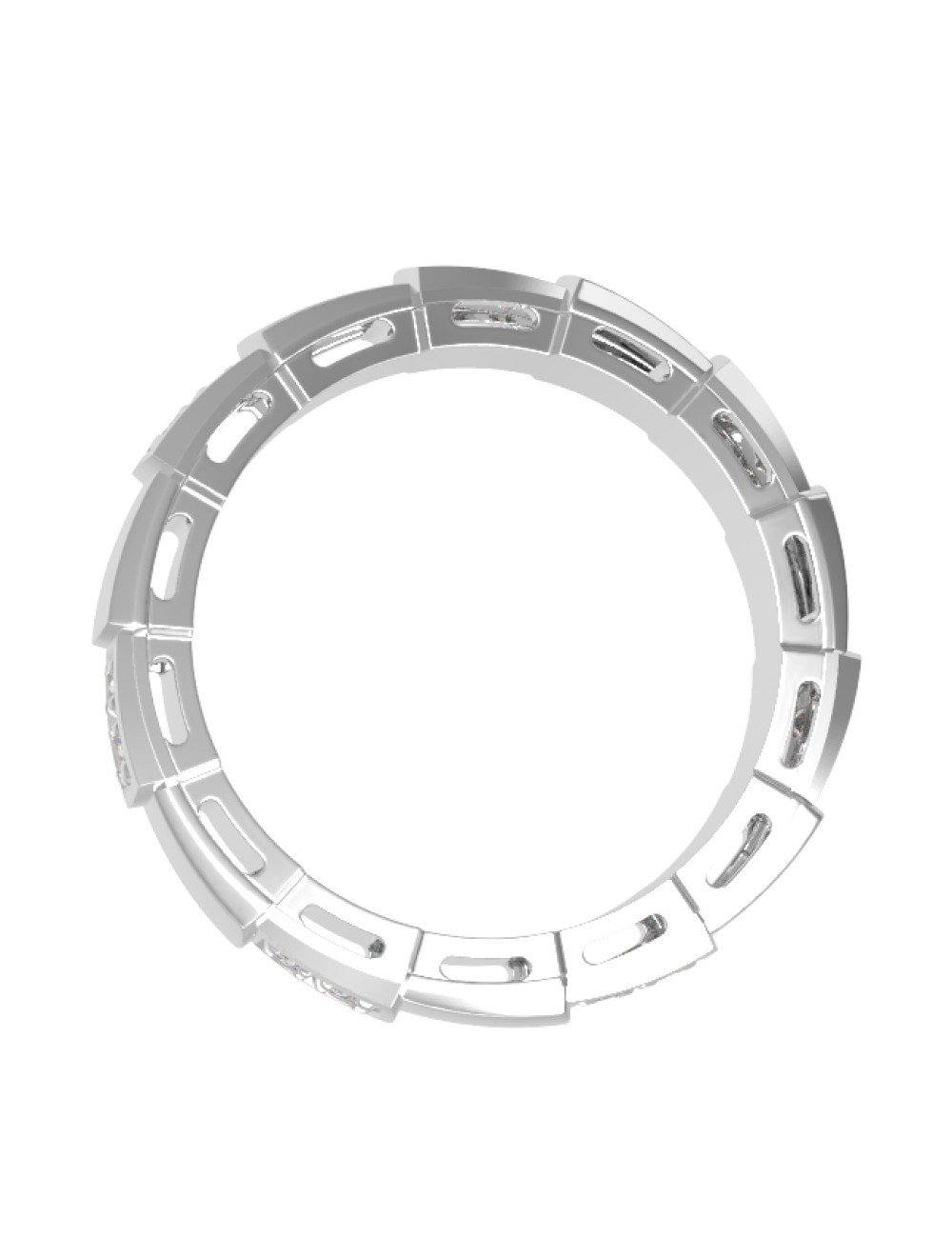 Кольцо из белого золота c бриллиантами