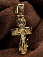 Крест из лимонного золота