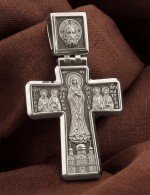 Крест из белого золота