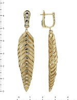 Серьги из лимонного золота