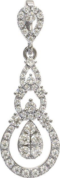 Подвеска из белого золота c бриллиантами