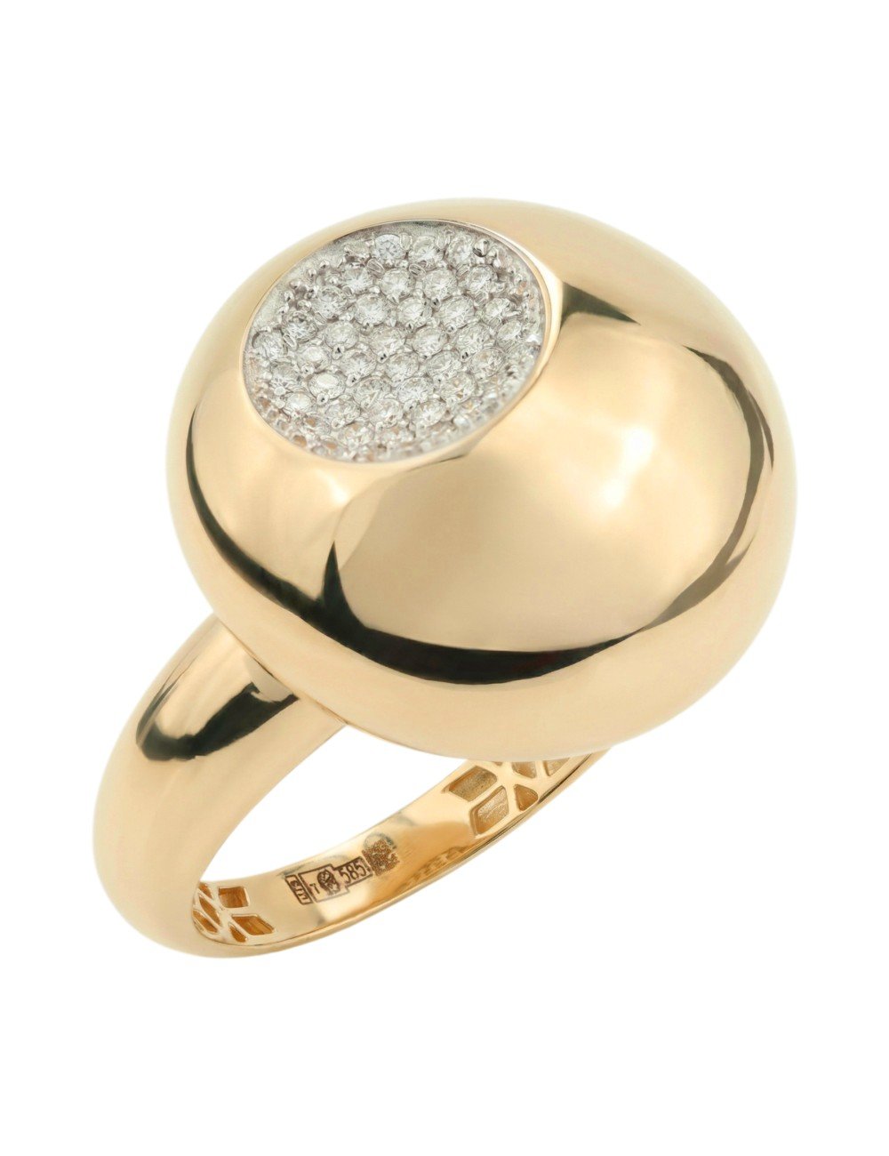 Кольцо из золота c бриллиантами