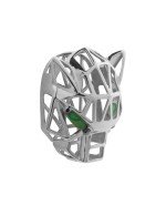 Подвеска из белого золота c изумрудом