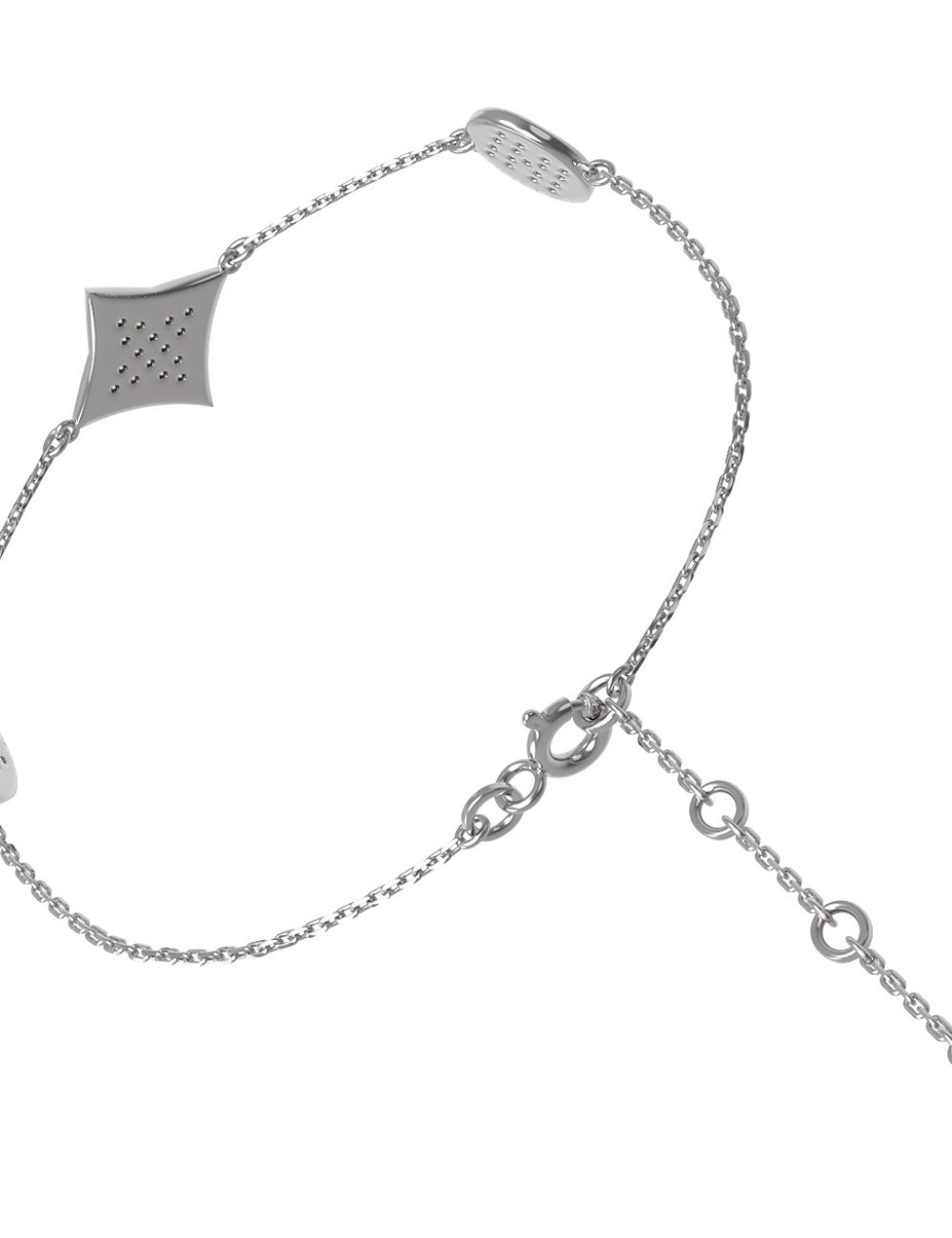 Браслет из белого золота c бриллиантами