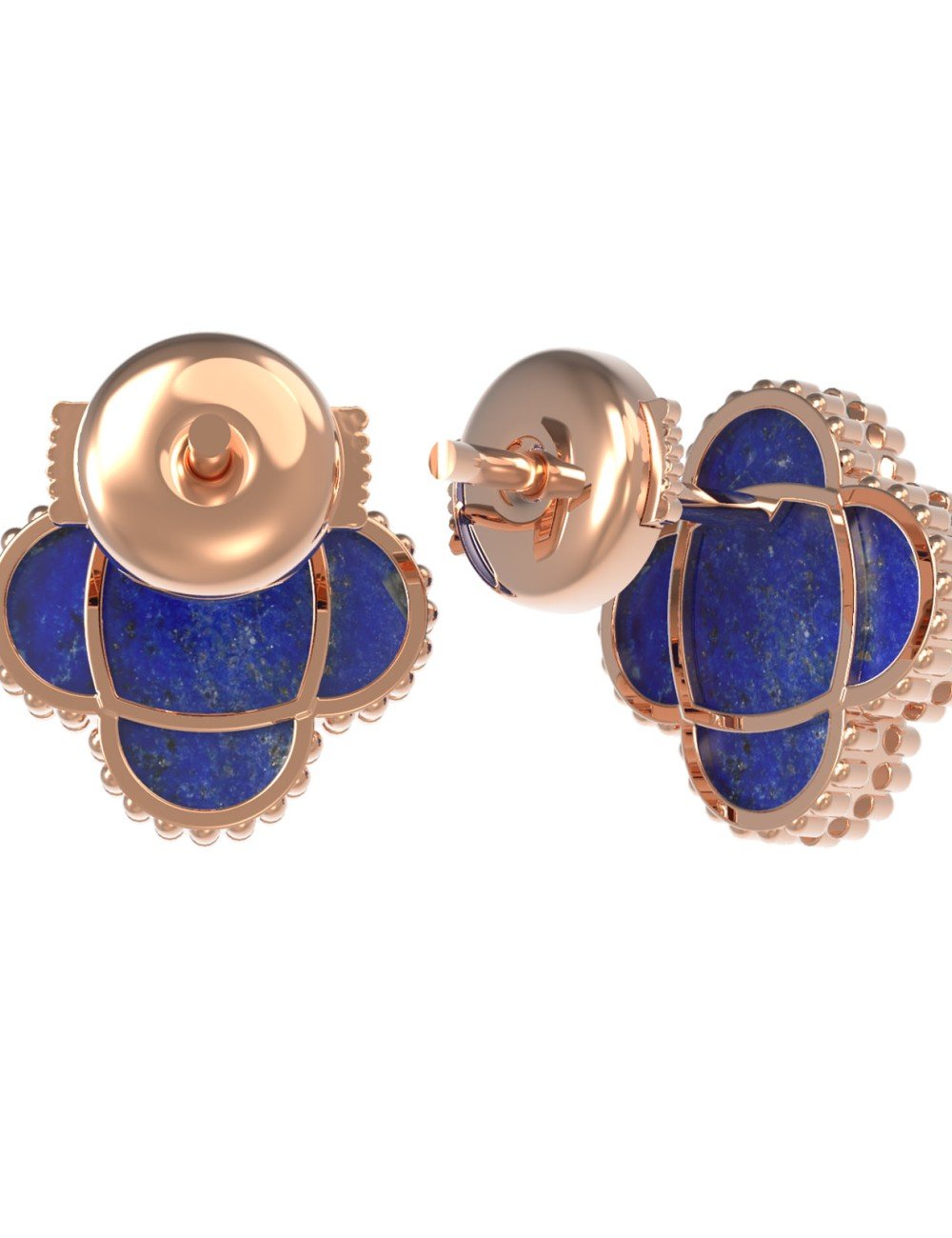 Серьги из золота c лазуритом