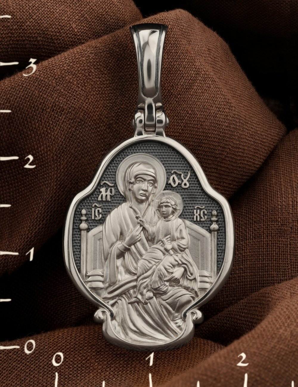 Образок из белого золота